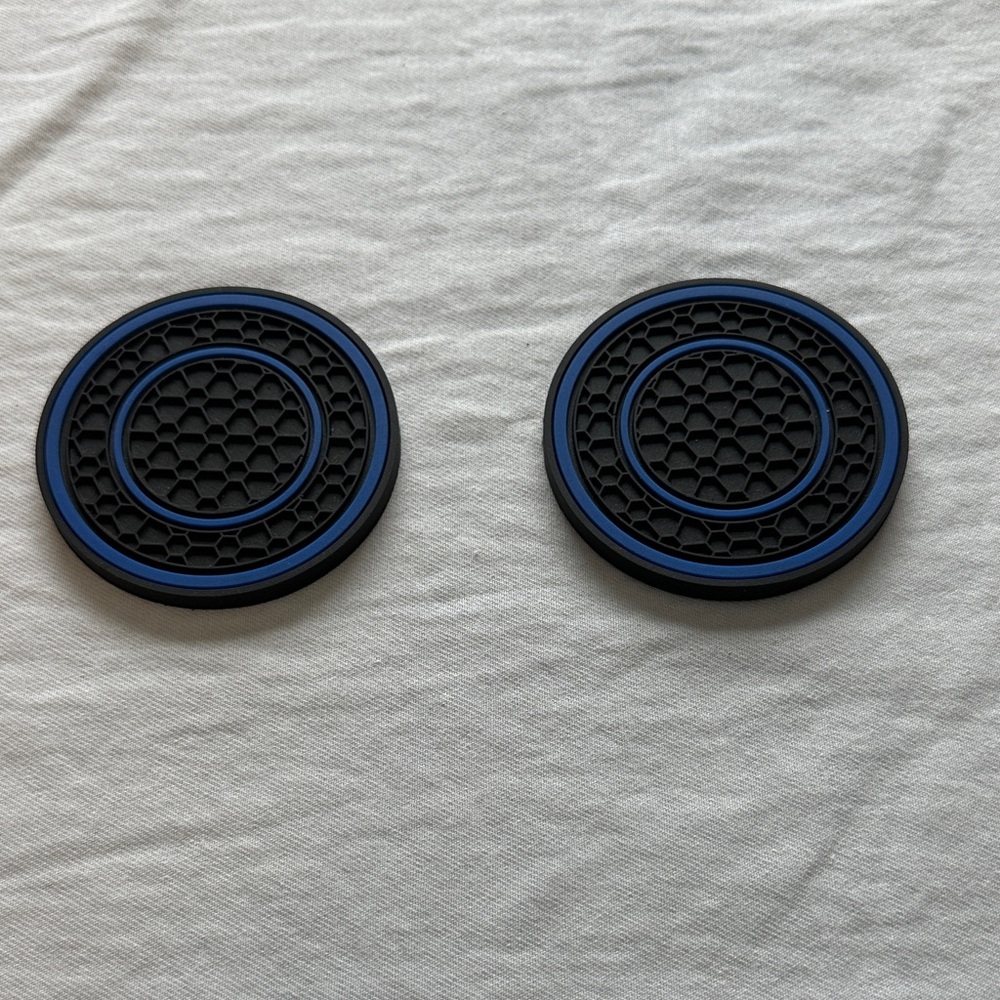 Vehicle Honeycomb Round Coasters - Set of 2